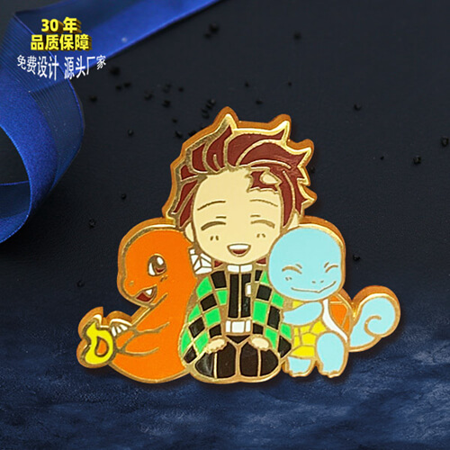 Manufacturer Custom Baked Enamel Emblem I Pu You