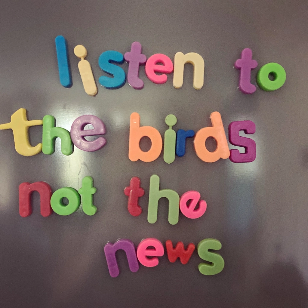 Listen to the birds not the news